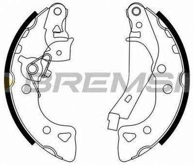 BREMSI gf01032 -  Комплект тормозных колодок
