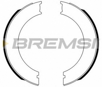 BREMSI gf0130 -  Комплект тормозных колодок, стояночная тормозная система