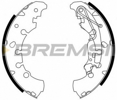BREMSI gf0140 -  Комплект тормозных колодок