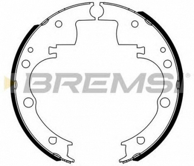 BREMSI gf0166 -  Комплект тормозных колодок