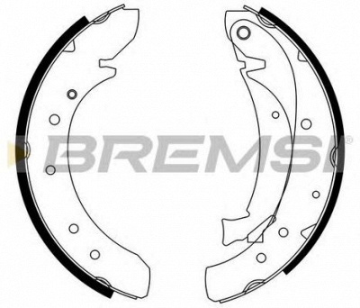 BREMSI gf0176 -  Комплект тормозных колодок