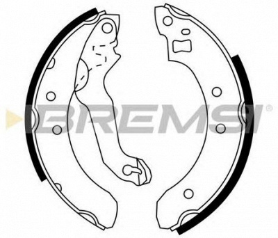 BREMSI gf0217 -  Комплект тормозных колодок
