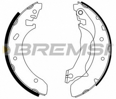 BREMSI gf0228 -  Комплект тормозных колодок