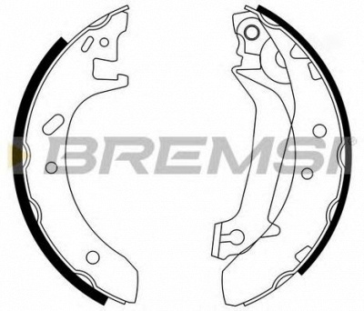 BREMSI gf0229 -  Барабанные тормозные колодки