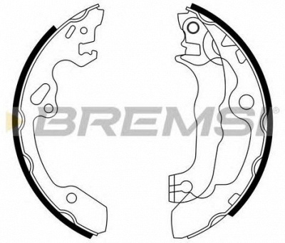 BREMSI gf0238 -  Барабанные тормозные колодки