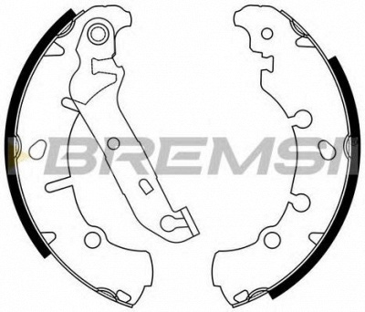 BREMSI gf0243 -  Комплект тормозных колодок