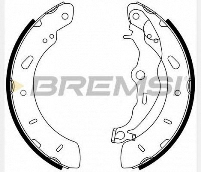 BREMSI gf0248 -  Комплект тормозных колодок