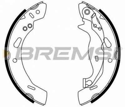 BREMSI gf0249 -  Комплект тормозных колодок
