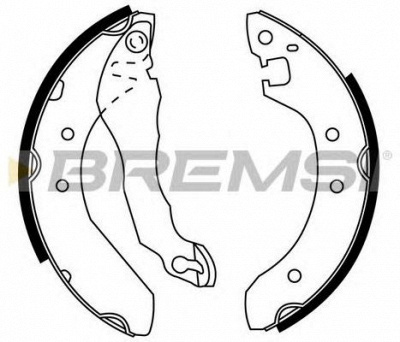 BREMSI gf0267 -  Комплект тормозных колодок