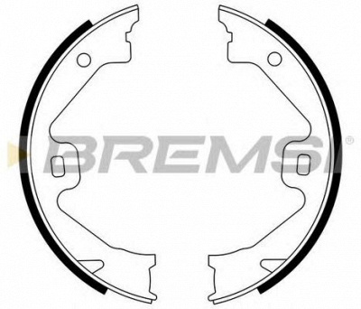 BREMSI gf0269 -  Комплект тормозных колодок, стояночная тормозная система