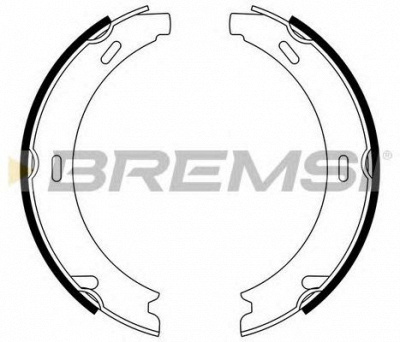 BREMSI gf0302 -  Комплект тормозных колодок, стояночная тормозная система