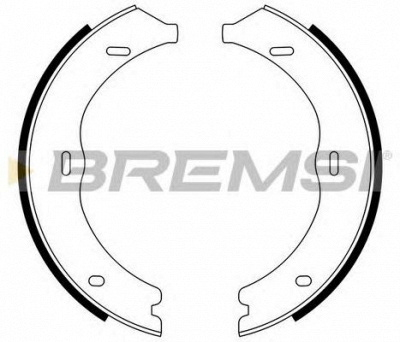 BREMSI gf0316 -  Комплект тормозных колодок, стояночная тормозная система