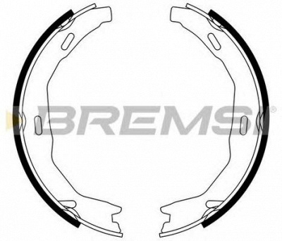 BREMSI gf0317 -  Комплект тормозных колодок, стояночная тормозная система