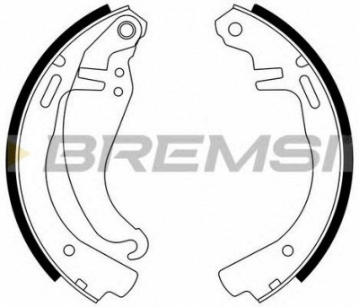 BREMSI gf0343 -  Комплект тормозных колодок