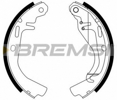 BREMSI gf0348 -  Комплект тормозных колодок