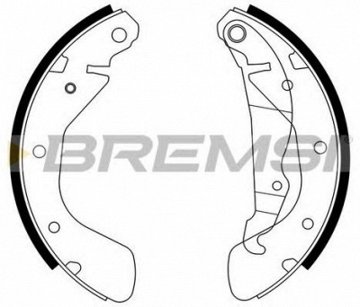 BREMSI gf0353 -  Комплект тормозных колодок