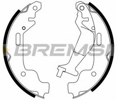 BREMSI gf0357 -  Комплект тормозных колодок