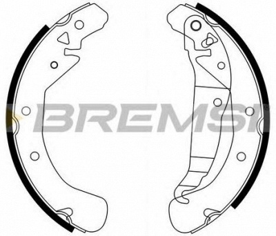 BREMSI gf0358 -  Барабанные тормозные колодки