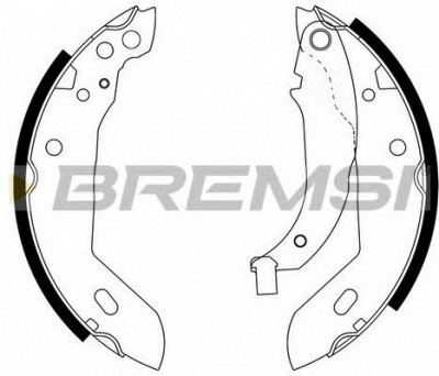 BREMSI gf0381 -  Комплект тормозных колодок