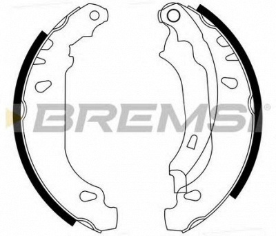 BREMSI gf0386 -  Комплект тормозных колодок