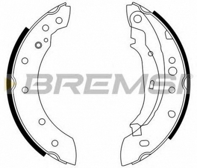 BREMSI gf0391 -  Барабанные тормозные колодки