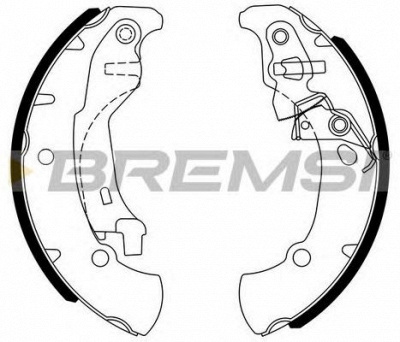 BREMSI gf0395 -  Комплект тормозных колодок