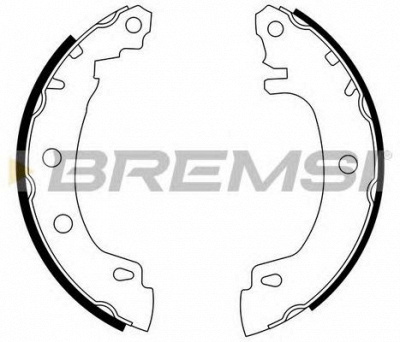 BREMSI gf0405 -  Комплект тормозных колодок