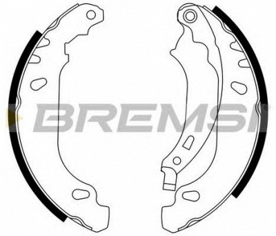 BREMSI gf0408 -  Барабанные тормозные колодки