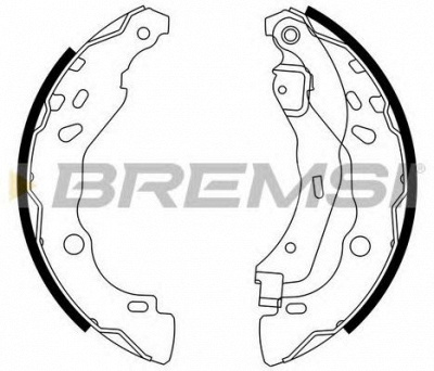 BREMSI gf0409 -  Барабанные тормозные колодки