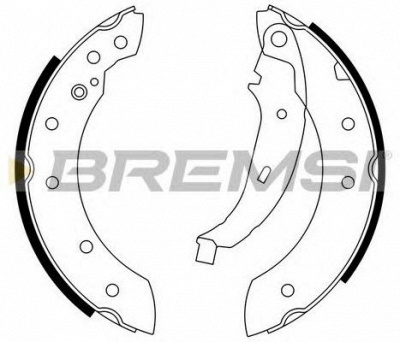 BREMSI gf0425 -  Барабанные тормозные колодки