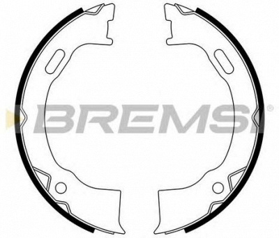 BREMSI gf0428 -  Комплект тормозных колодок, стояночная тормозная система