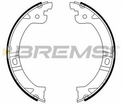 BREMSI gf0429 -  Комплект тормозных колодок, стояночная тормозная система