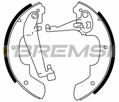 BREMSI gf0445 -  Комплект тормозных колодок