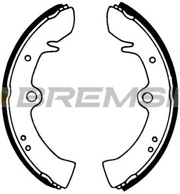 BREMSI gf0539 -  Комплект тормозных колодок