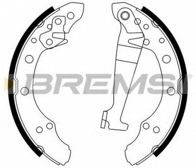 BREMSI gf0543 -  Комплект тормозных колодок