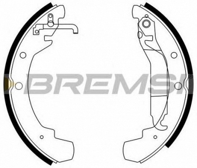 BREMSI gf0548 -  Комплект тормозных колодок
