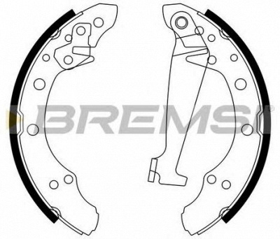 BREMSI gf0556 -  Комплект тормозных колодок