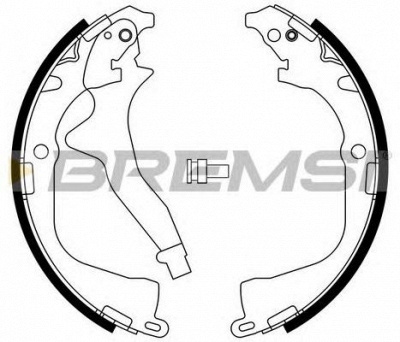 BREMSI gf0561 -  Комплект тормозных колодок
