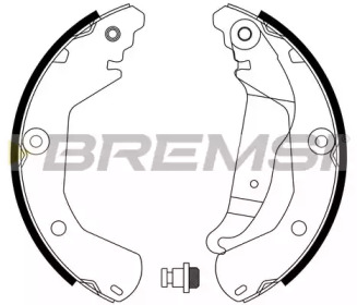 BREMSI gf0636 -  Комплект тормозных колодок