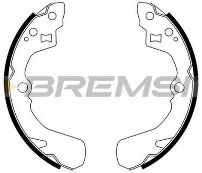 BREMSI gf0660 -  Комплект тормозных колодок