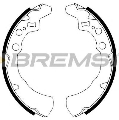BREMSI gf0671 -  Комплект тормозных колодок