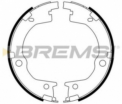 BREMSI gf0803 -  Комплект тормозных колодок, стояночная тормозная система