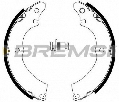 BREMSI gf0828 -  Комплект тормозных колодок