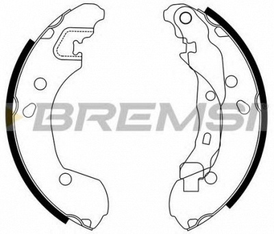 BREMSI gf0862 -  Барабанные тормозные колодки