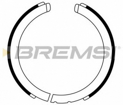 BREMSI gf0875 -  Комплект тормозных колодок, стояночная тормозная система