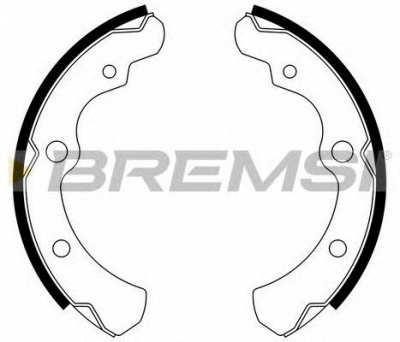 BREMSI gf0881 -  Комплект тормозных колодок