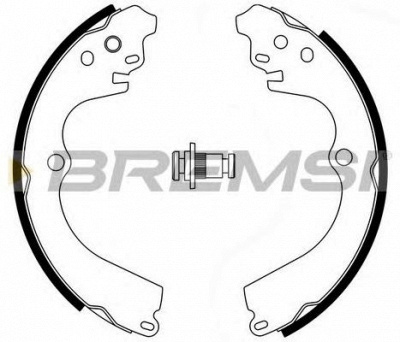 BREMSI gf0884 -  Барабанные тормозные колодки