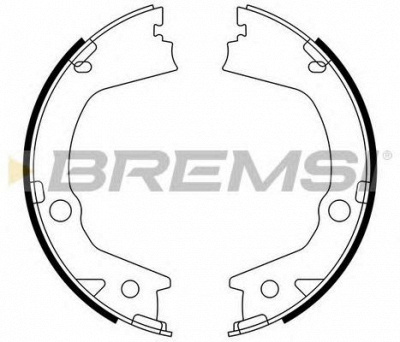 BREMSI gf0897 -  Комплект тормозных колодок, стояночная тормозная система