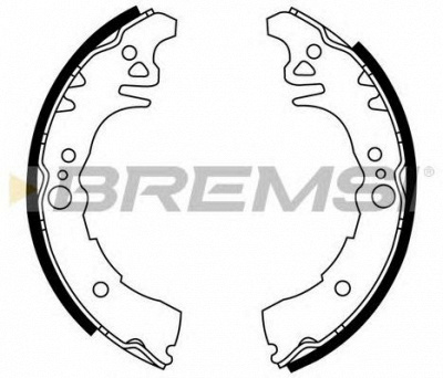 BREMSI gf0957 -  Комплект тормозных колодок