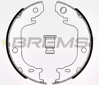 BREMSI gf0992 -  Комплект тормозных колодок